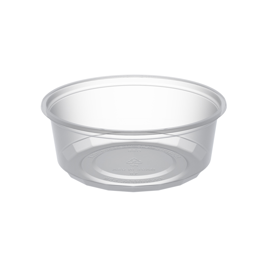 Deli Cup Microlite 8oz Clear 500/cs