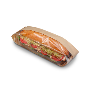 Dubl View Deli Bag Nat 4.25x2.75x16.5 500/cs