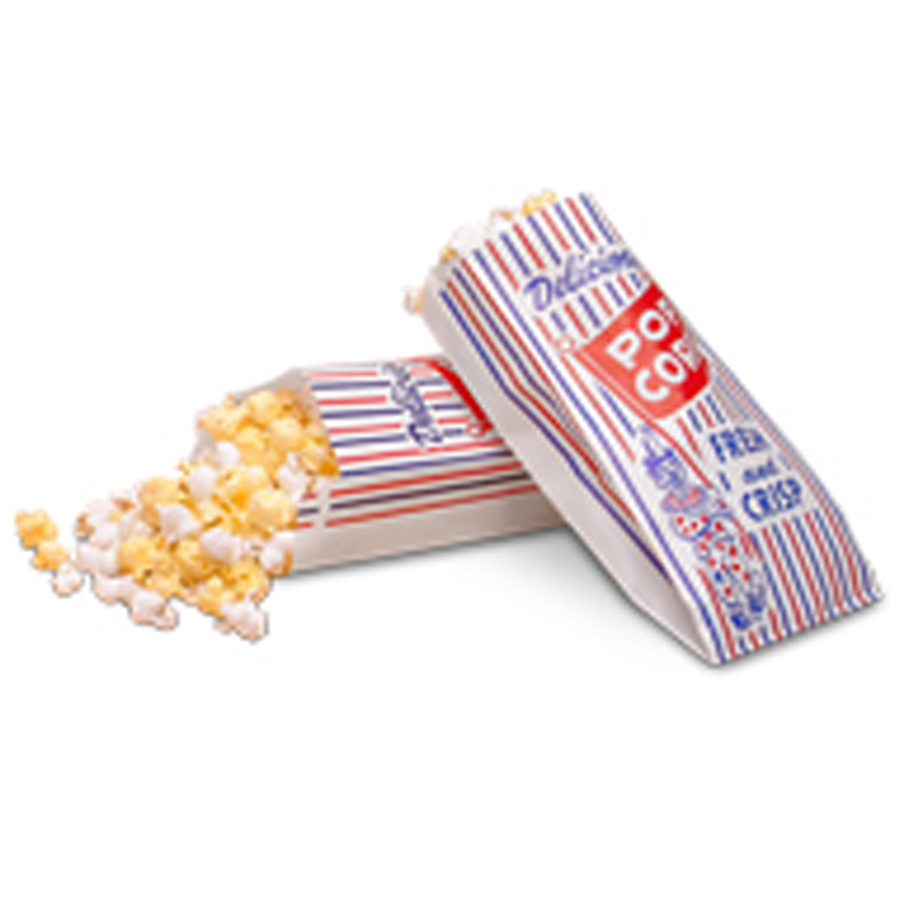 Popcorn Bag 3.5"X2"X8" 1# Printed 1000/cs
