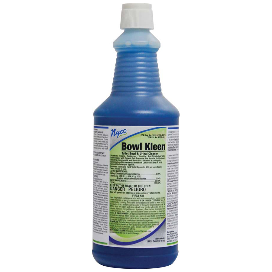 Bowl Kleen 8%Hcl Pine Scent Blue 32oz 12/cs