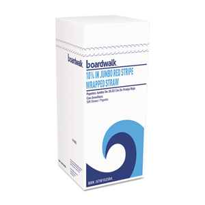 Plastic Straw Jumbo  10.25" Wrapped 2000/cs