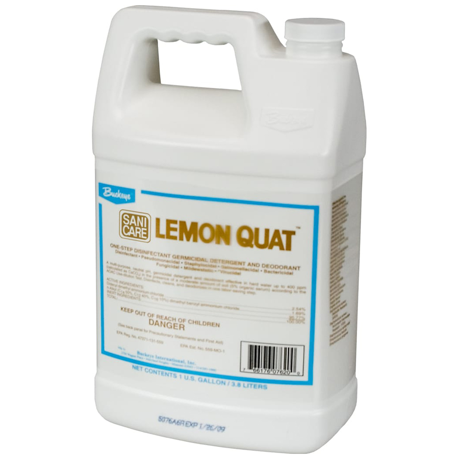 Sanicare Lemon Quat Disinfectant 4gal/cs
