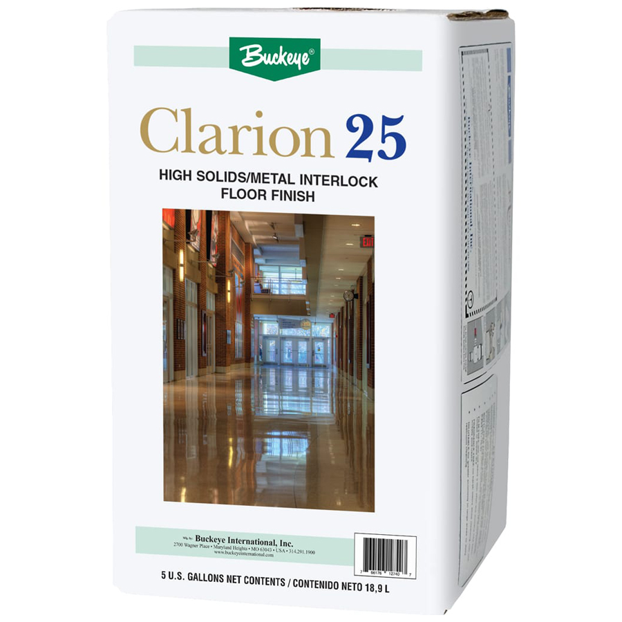 Clarion 25 Antimicrobial Floor Finish 5gal Bib Ea