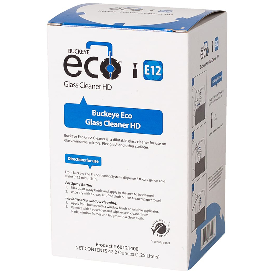 Eco E12 Glass Cleaner 1.25lb Bag 4/cs