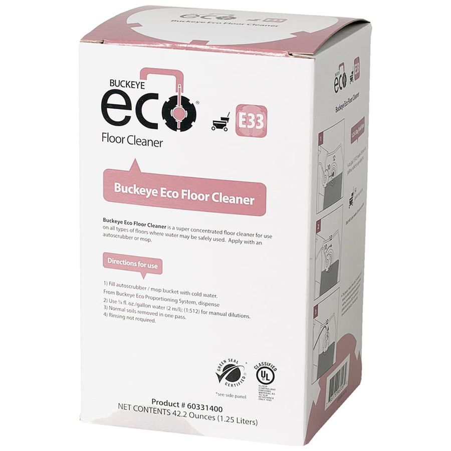 Eco E33 Floor Cleaner 1.25lb Bag 4/cs