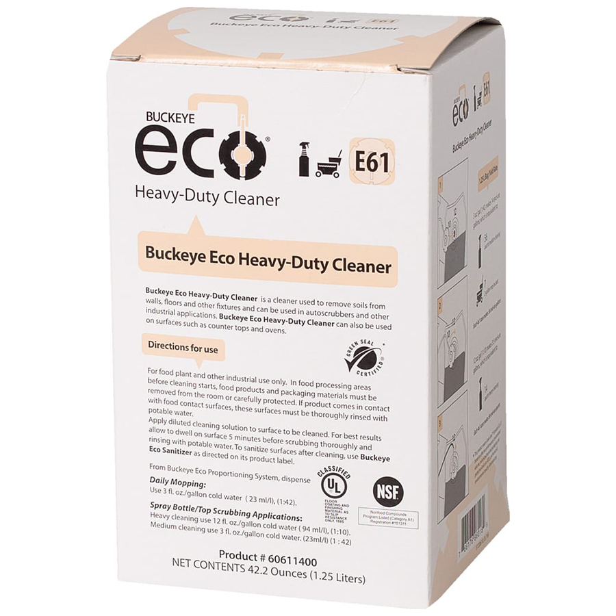 Eco E61 Heavy Duty Cleaner 1.25lb Bag 4/cs