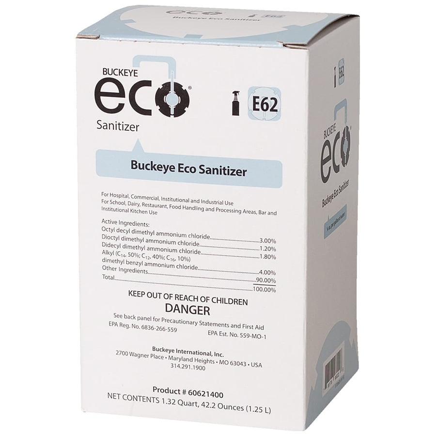 Eco E62 Sanitizer 1.25L 4/cs
