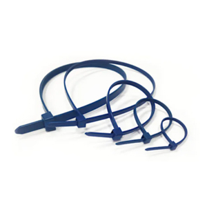 Metal Detectable Cbl Ties 7" 50Lb Teal 100/bg