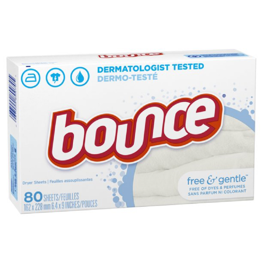 Bounce Dryer Sheets Frag Free 80/bx 9bxs/cs