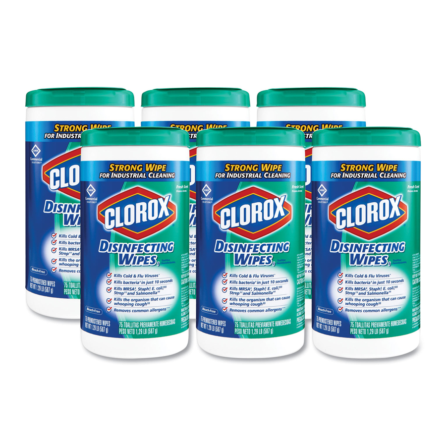 Clorox Disinfect Wipe Fresh 7"X9" 75/Can 6/cs