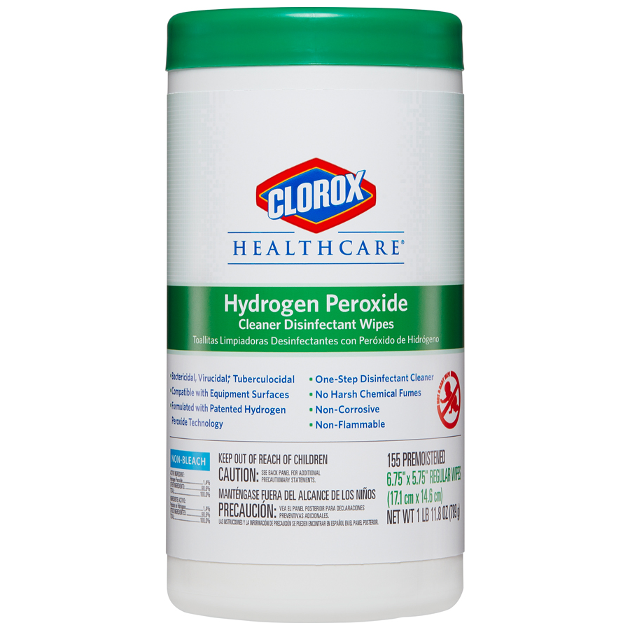 Clorox Healthcare Hydro Wipe 6.7"X5.7" 6-155/cs