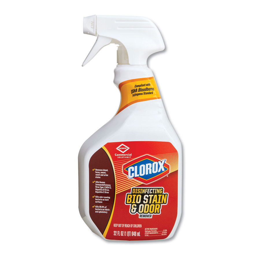 Clorox Bio Stain Disinf 32oz Trigger Spray 9/cs
