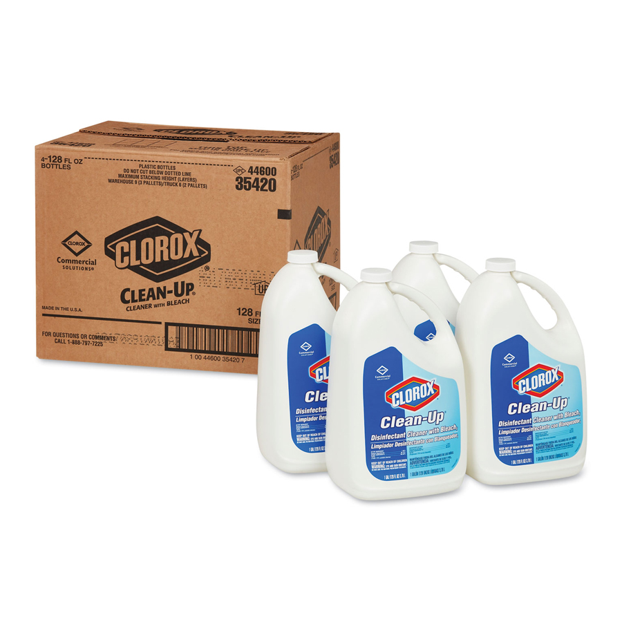 Clorox Clean-Up Cleanser W/Bleach Gallon 4/cs