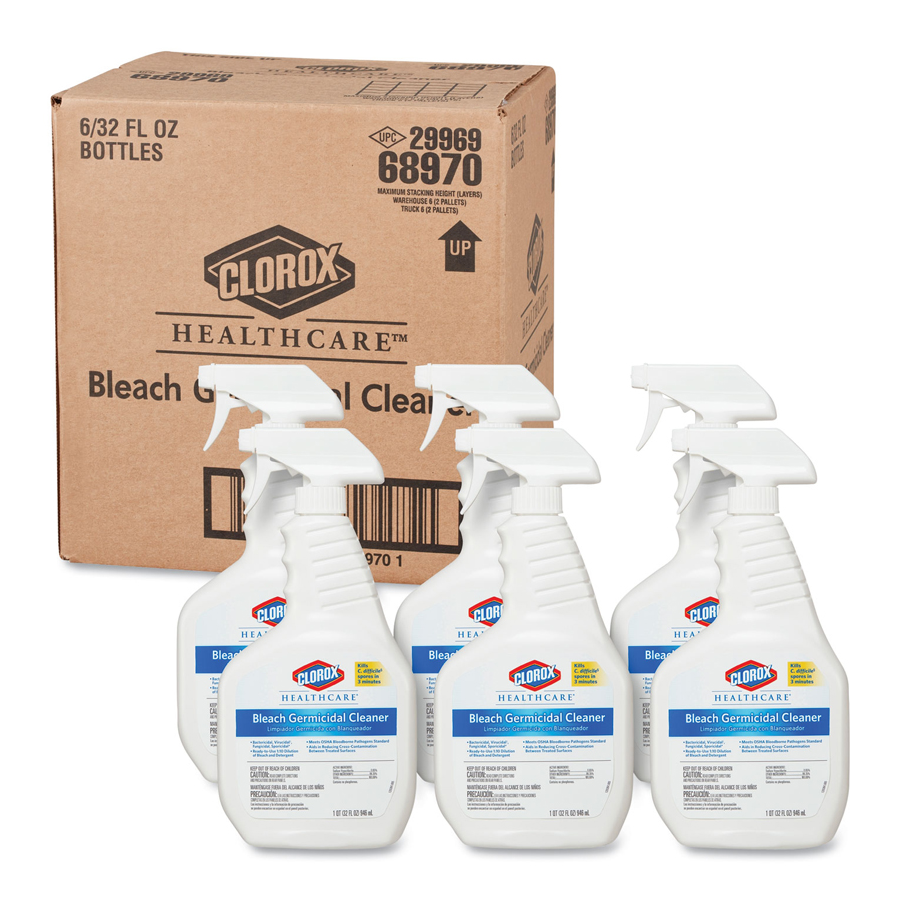 Clorox Bleach Germicidal Disinf Cleaner 32oz 6/cs