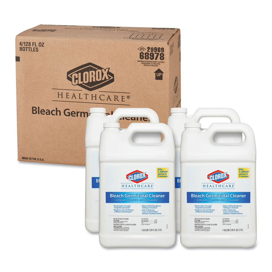 Clorox Bleach Germicidal Disinf Clnr Gallon 4/cs