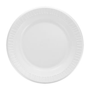 Foam Plate Laminated 10.25" White 500/cs