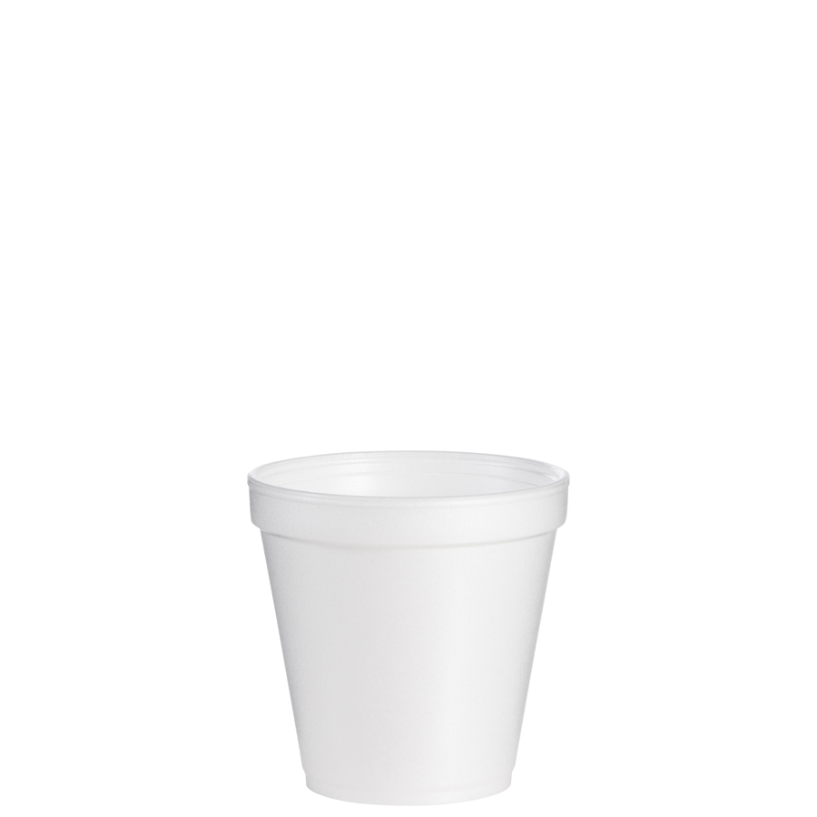 Foam Cup 16oz Squat White 500/cs