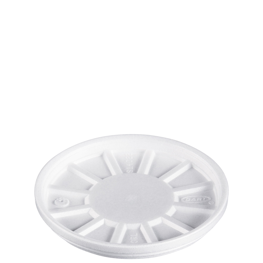 Foam Cup Lid Vented White For 20oz 500/cs
