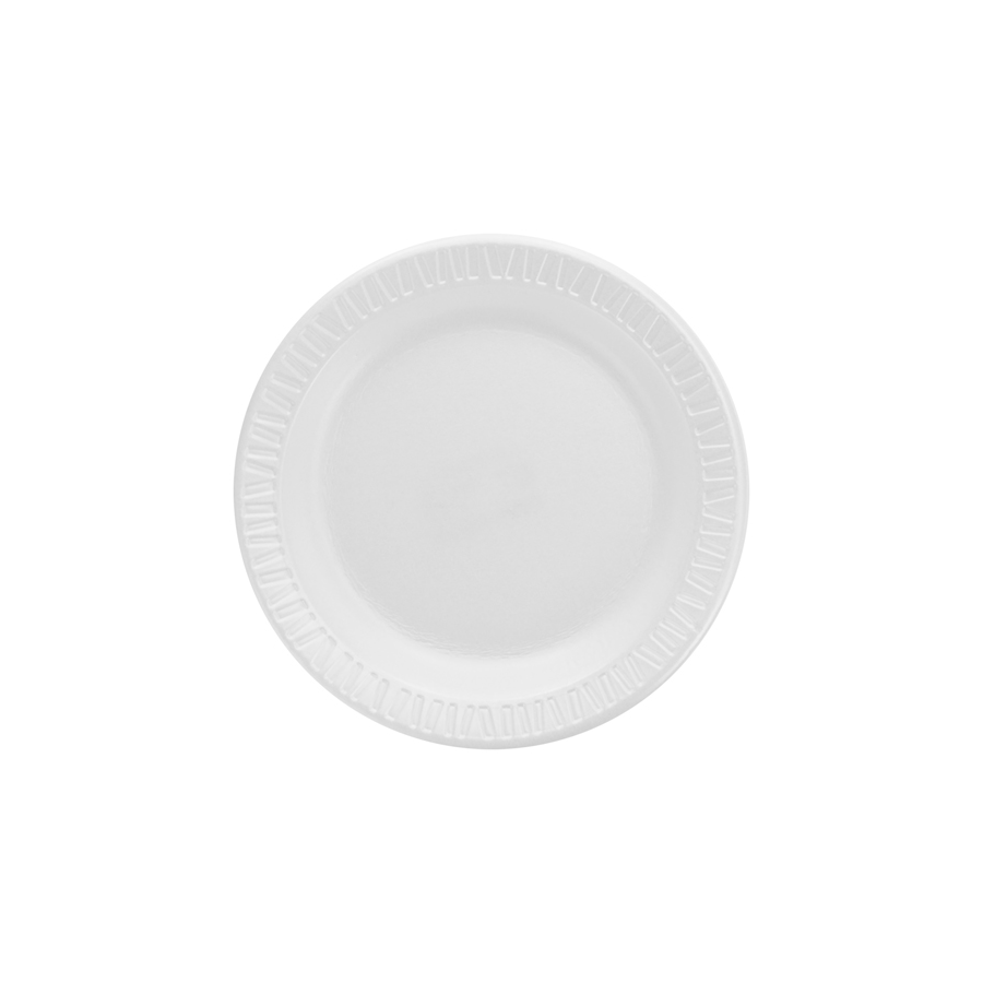 Foam Plate Laminated 6" White 1000/cs