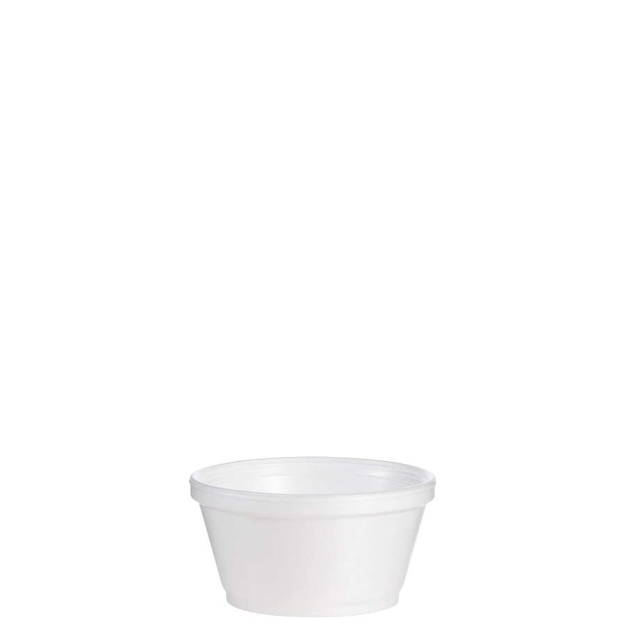 Foam Cup 8oz X-Squat White 1000/cs