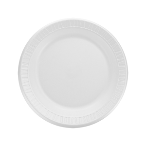 Foam Plate Laminated 9" White 500/cs