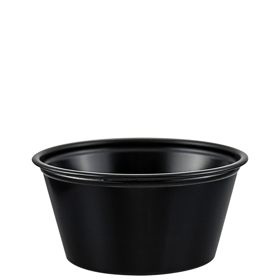 Plastic Portion Cup 2oz Black 2500/cs