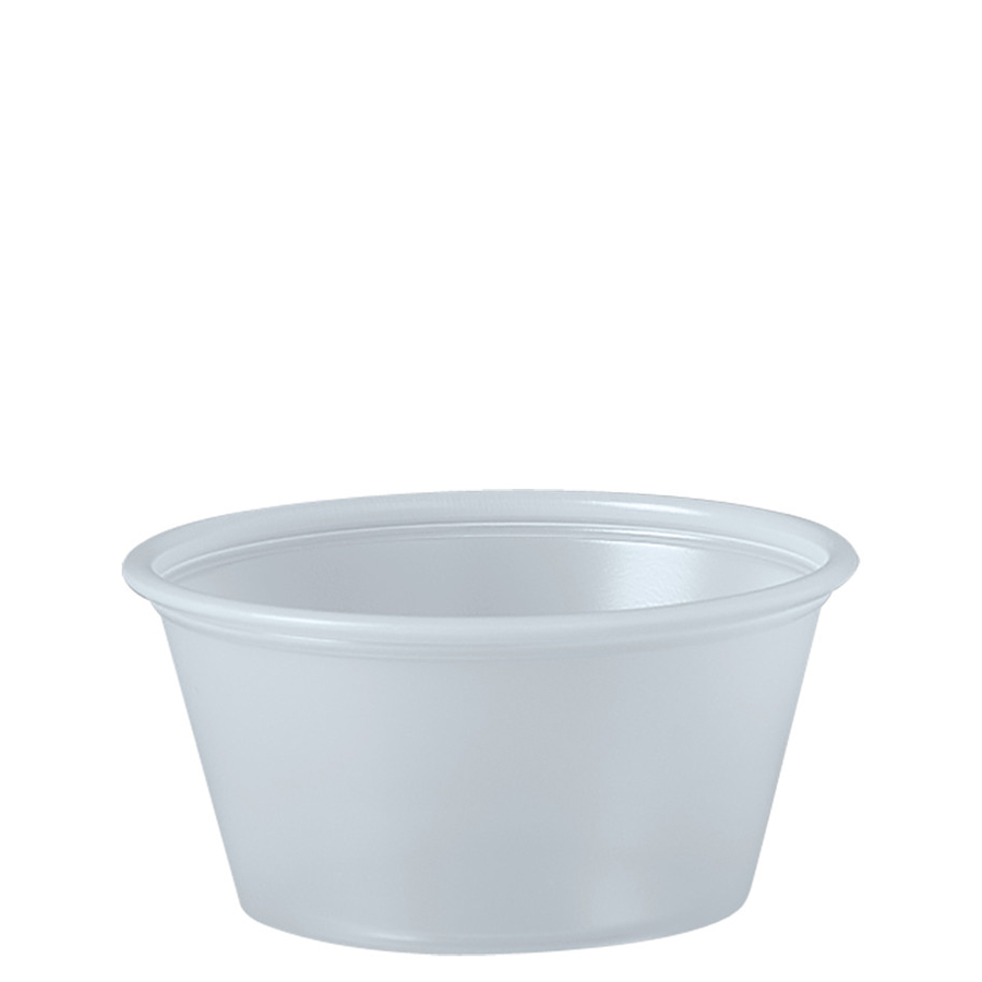 Plastic Portion Cup 2oz Translucent 2500/cs