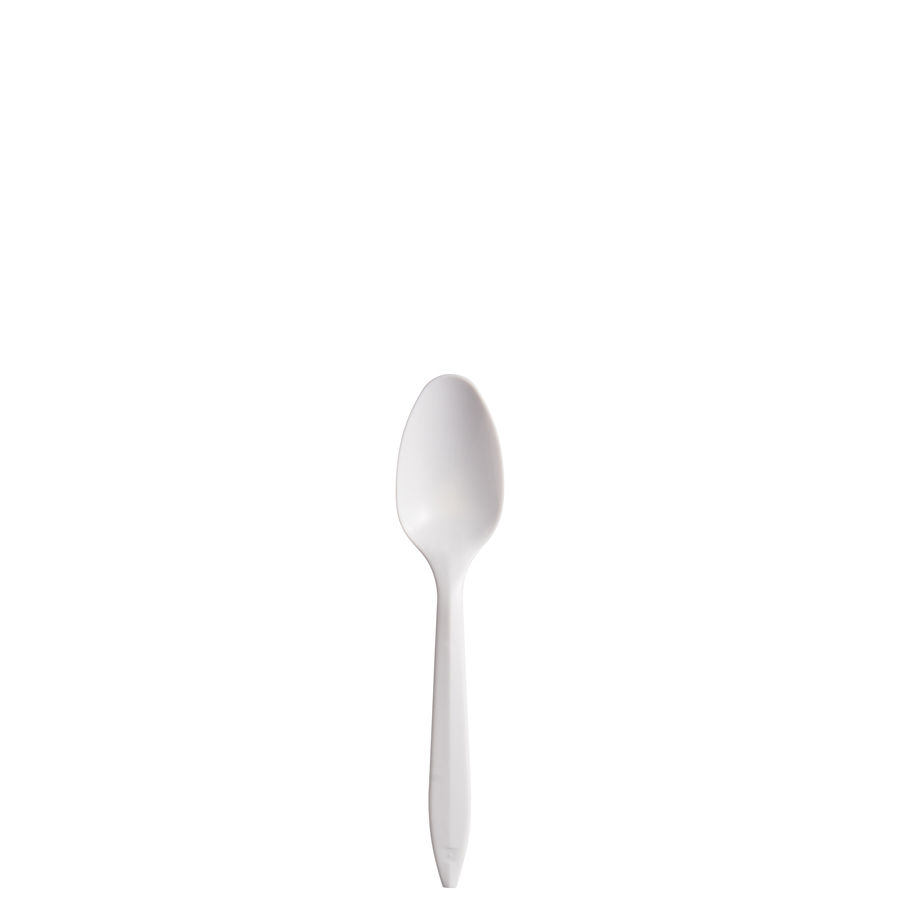 Plastic Spoon Medium Weight White 1000/cs