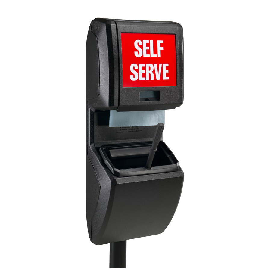 Windshield Service Center Pole Mount Black