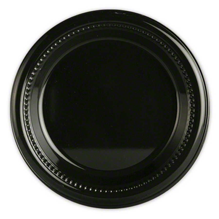 Plastic Plate 6" Black 1000/cs