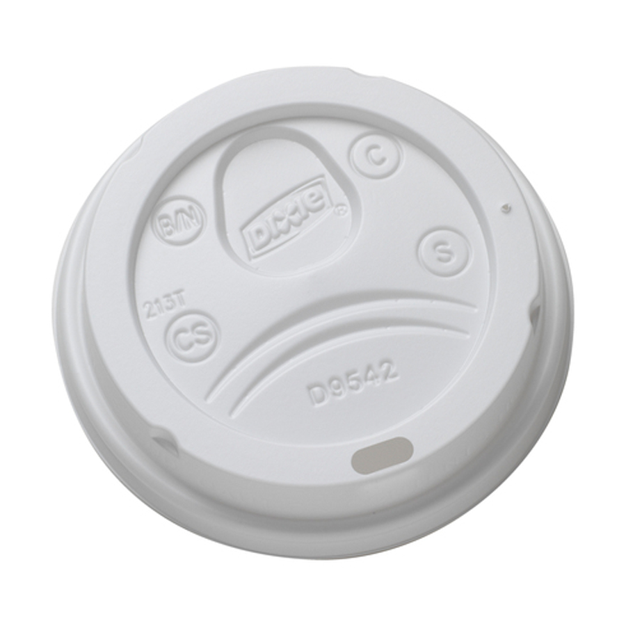 Dome Lid White For 12/16 Perfectouch Cup 1000/cs