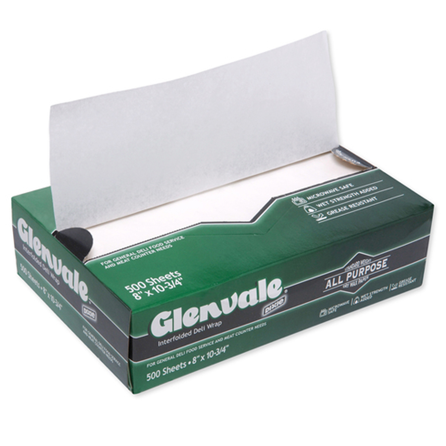 Deli Supplies  EcoWax Deli Paper 10 x 10.75 in with dispenser box