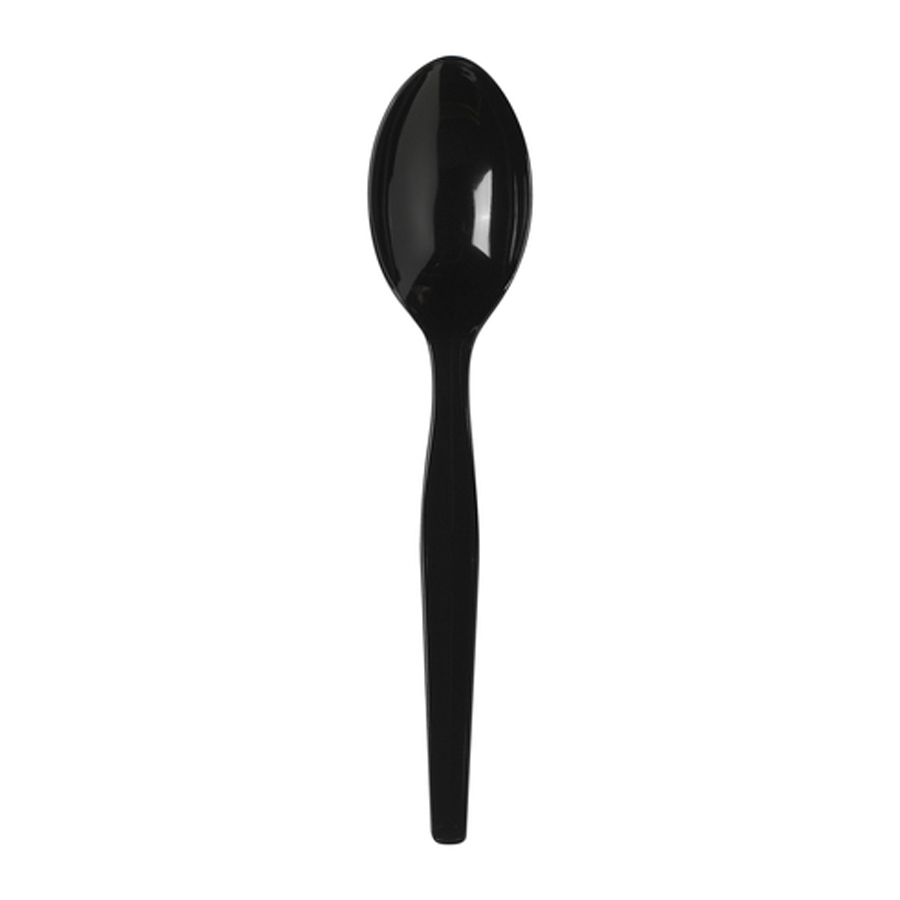 Plastic Spoon Smart Stoc Medium Black 960/cs