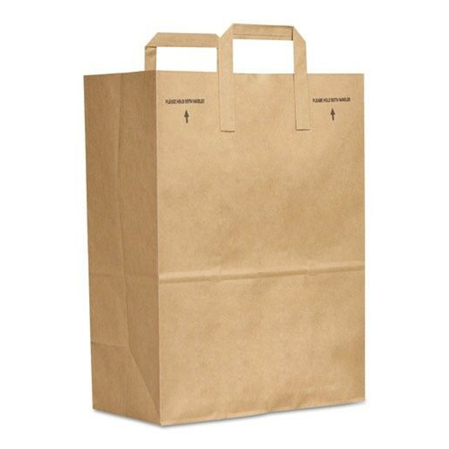 Paper Bag Brown Handle up 1/6 Bbl 70# 300/bl