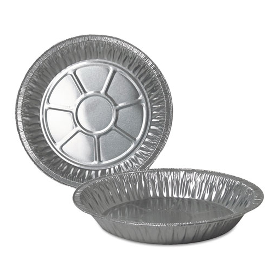 Schilling Supply Aluminum Pie Pans, Deep 32.7oz 9" 500/cs