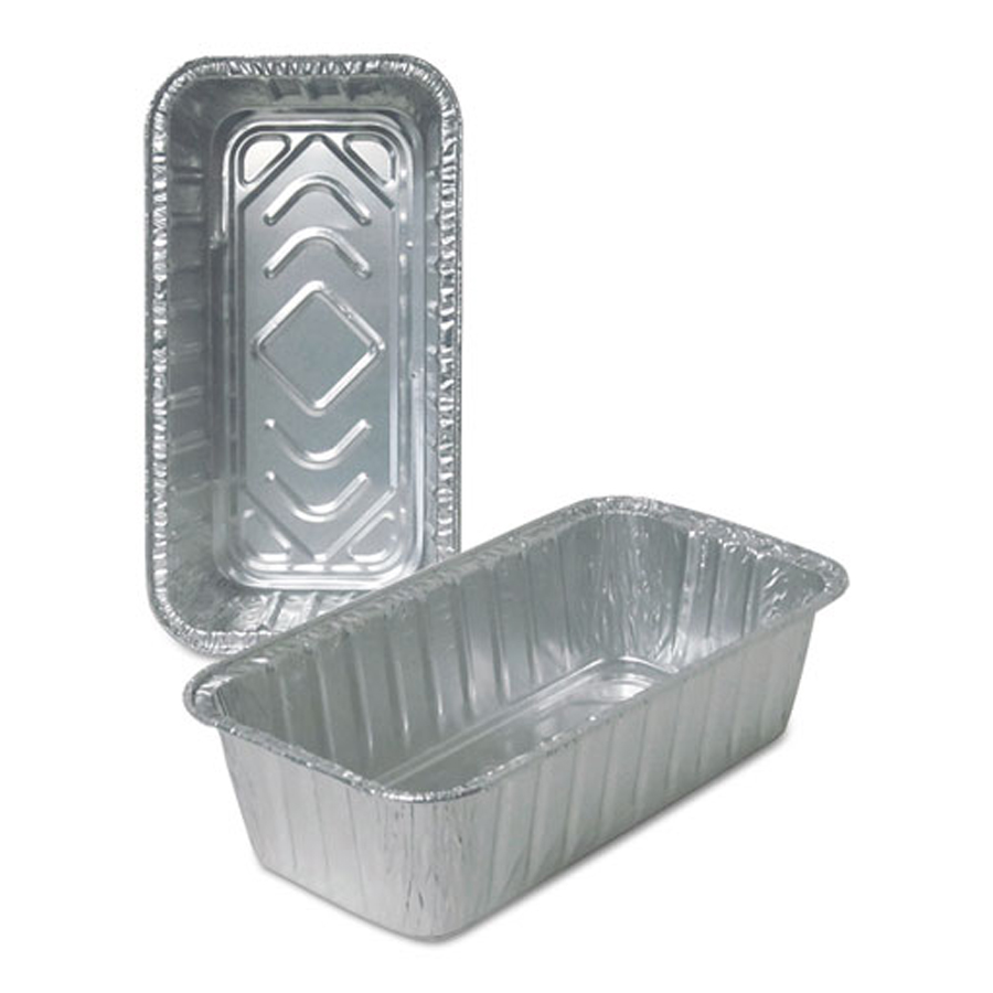 Aluminum Loaf Pan 2lb Rolled Rim 500/cs