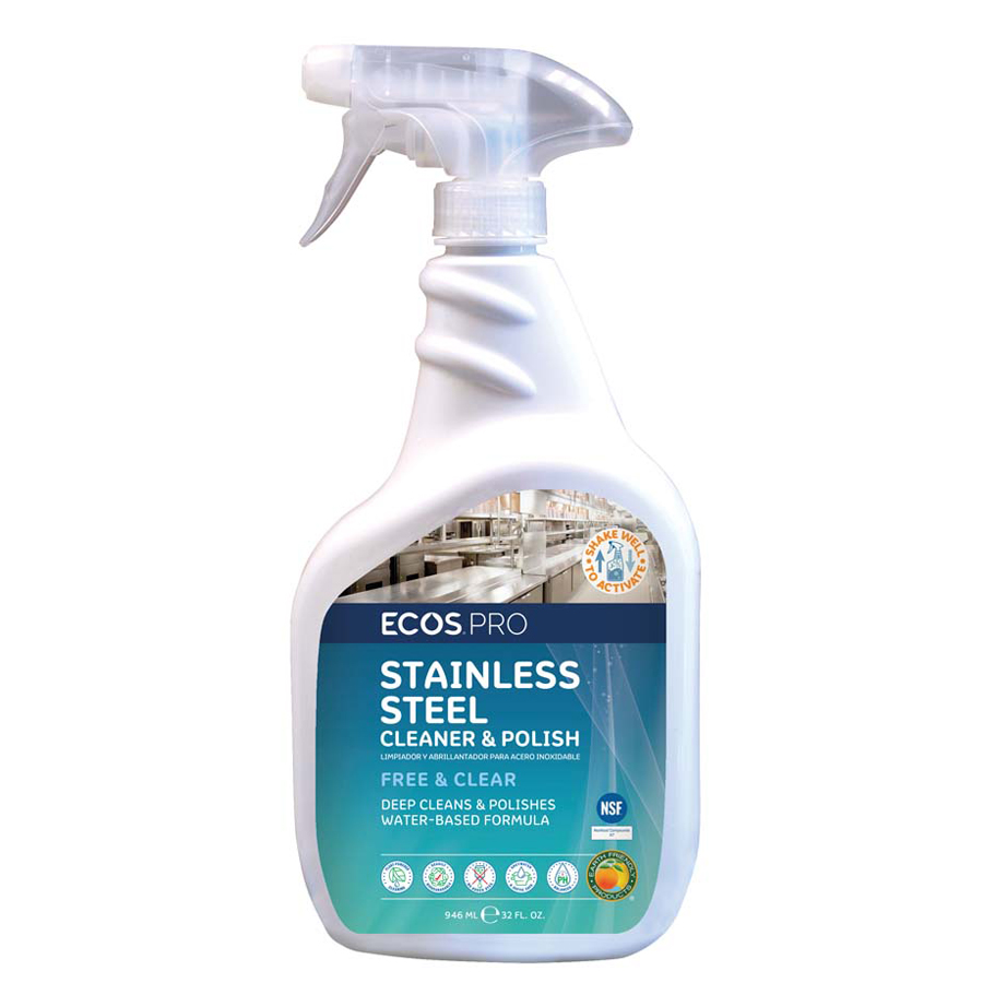 STAINLESS STEEL CLEANER AND POLISH / RTU / 32 OZ BOTTLE (6/CS