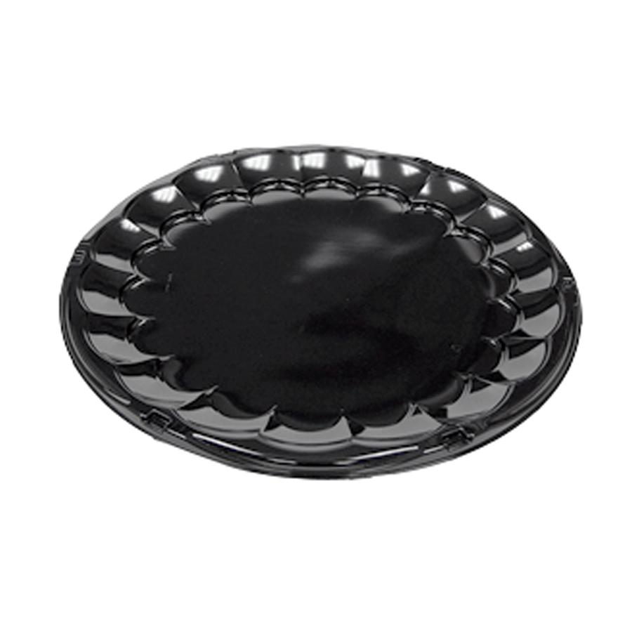 Plastic Tray Flat Black 16" 50/cs