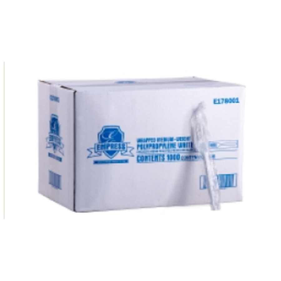 Plastic Fork Wrapped Medium White 1000/cs