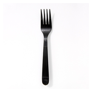 Plastic Fork Heavy  Pp Black Bulk 1000/cs