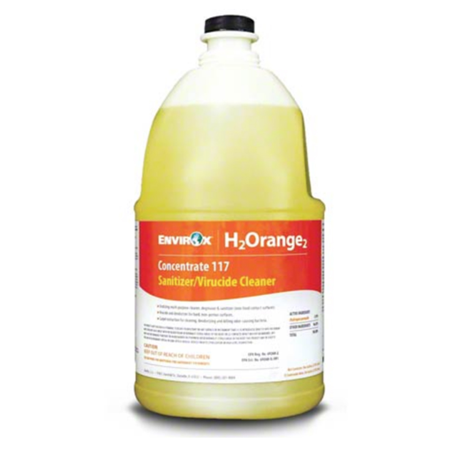 H2Orange2 Concentrate117 Sanitizer Clnr Gal 4/cs