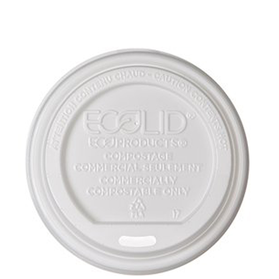 Hot Cup Lid 10-20oz Sip Compostable 800/cs