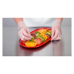 Hybrid Poly Powder Free Food Glove MED 1000/cs