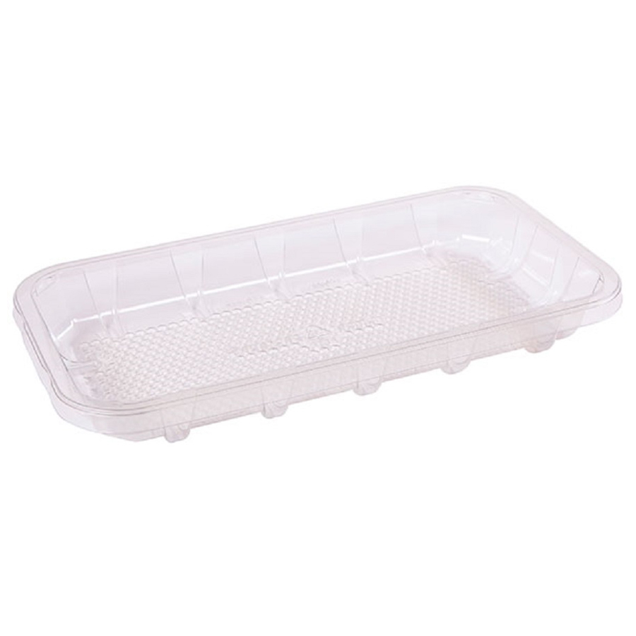 PETE Food Tray Clear 10.75"x5.75"x1.25" 300cs