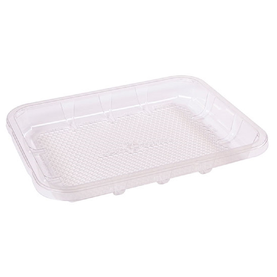 PETE Food Tray Clear 9.25"x7.25"x1.13" 300/cs