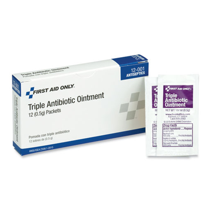 Schilling Supply Triple Antibiotic Ointment 0.5g 12/box