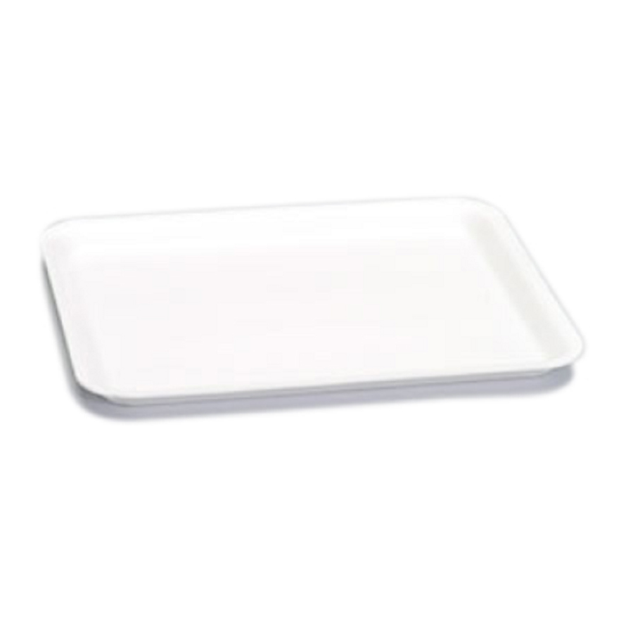 Foam Food Tray 12S White 11"X9"X.6" 250/cs