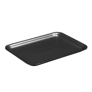 Foam Food Tray 1S Black 5.2"X5.2"X.5" 1000/cs