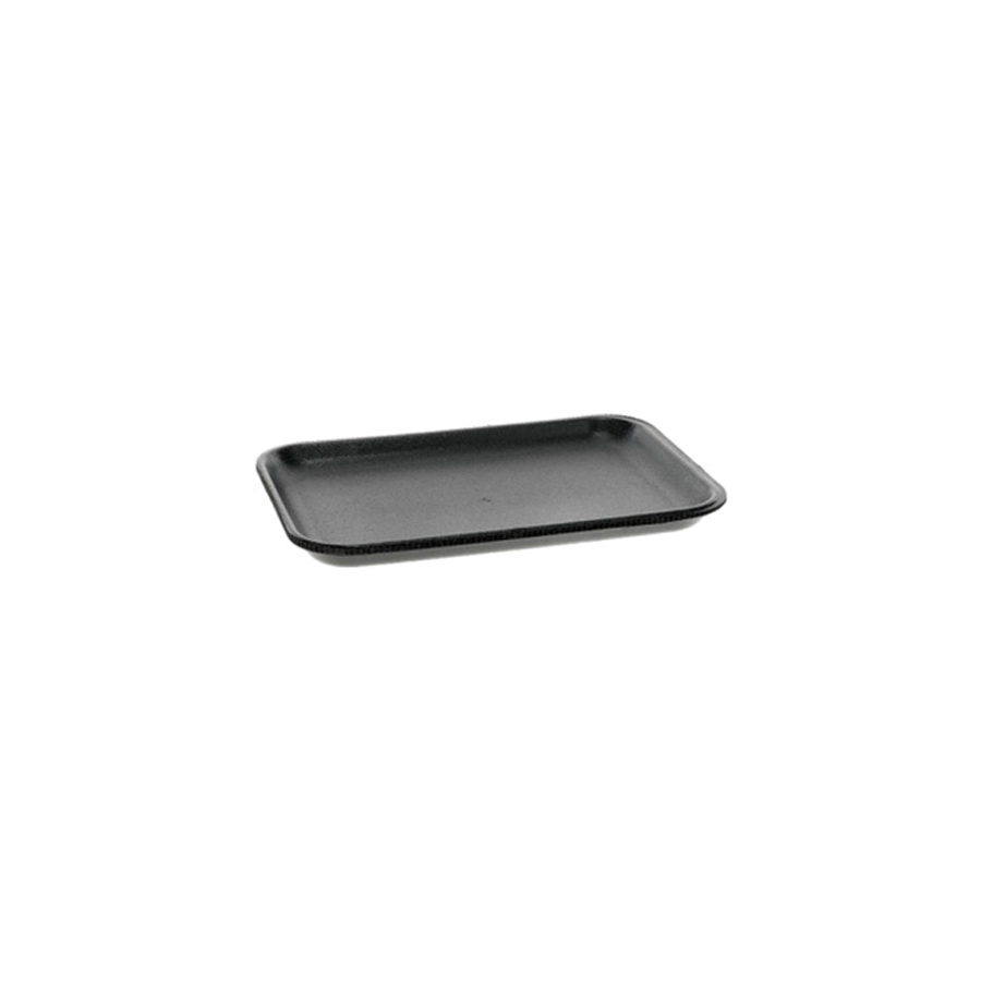 Foam Food Tray 2S Black 8.2"X5.7"X.6" 500/cs