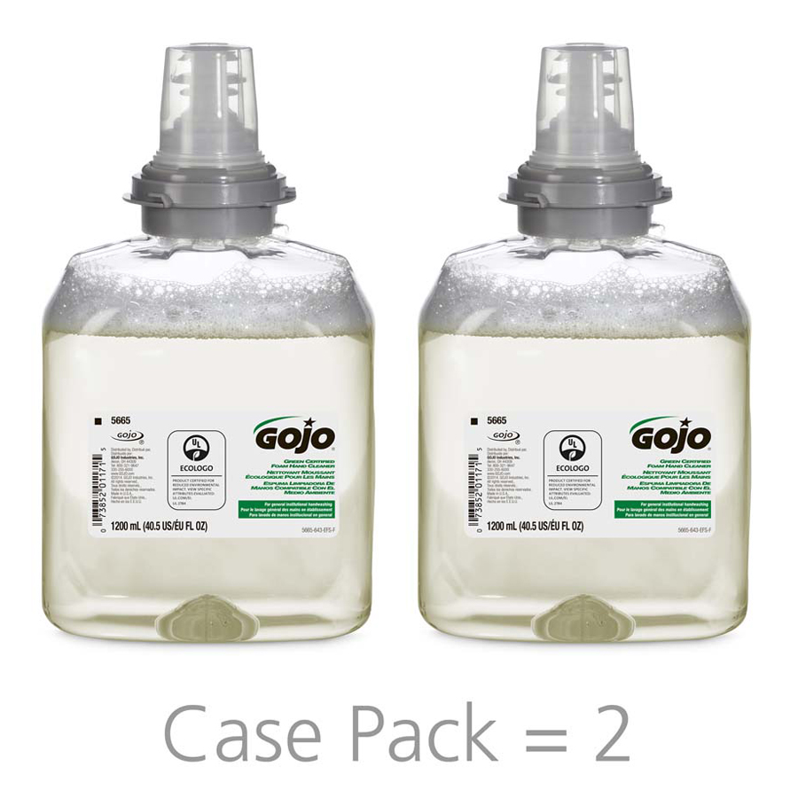Gojo Foam Soap TFX Green Cert 1200Ml 2/cs